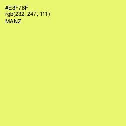 #E8F76F - Manz Color Image