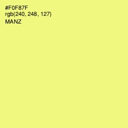 #F0F87F - Manz Color Image