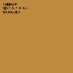 #BE8A3F - Marigold Color Image