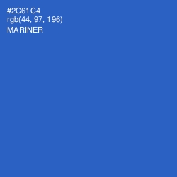 #2C61C4 - Mariner Color Image