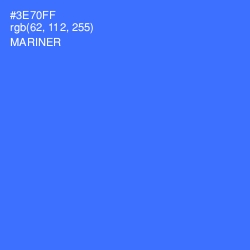 #3E70FF - Mariner Color Image