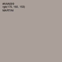 #AAA099 - Martini Color Image