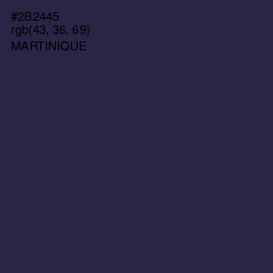 #2B2445 - Martinique Color Image
