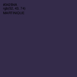 #342B4A - Martinique Color Image