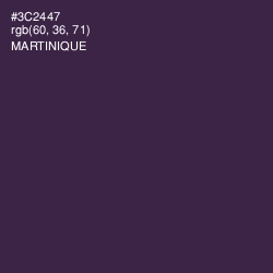 #3C2447 - Martinique Color Image