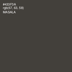 #433F3A - Masala Color Image