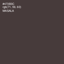 #473B3C - Masala Color Image