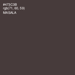 #473C3B - Masala Color Image