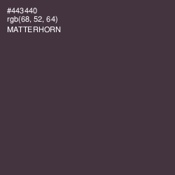 #443440 - Matterhorn Color Image