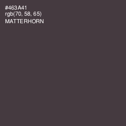 #463A41 - Matterhorn Color Image