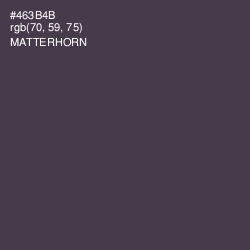 #463B4B - Matterhorn Color Image