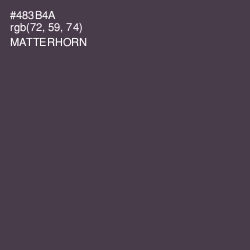 #483B4A - Matterhorn Color Image
