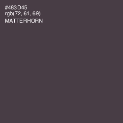 #483D45 - Matterhorn Color Image