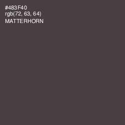 #483F40 - Matterhorn Color Image