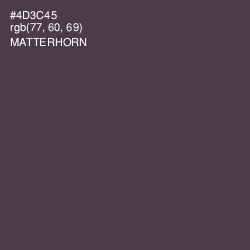 #4D3C45 - Matterhorn Color Image