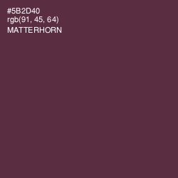 #5B2D40 - Matterhorn Color Image