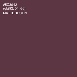 #5C3642 - Matterhorn Color Image