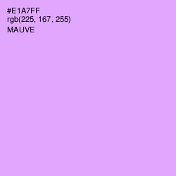 #E1A7FF - Mauve Color Image