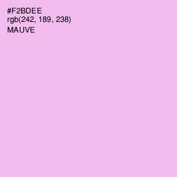#F2BDEE - Mauve Color Image