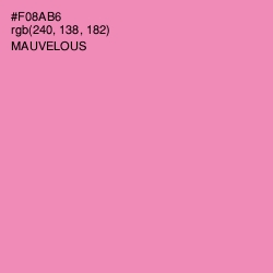 #F08AB6 - Mauvelous Color Image
