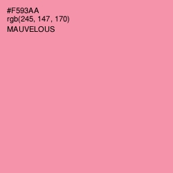 #F593AA - Mauvelous Color Image