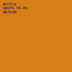 #D77E19 - Meteor Color Image