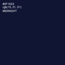 #0F1533 - Midnight Color Image