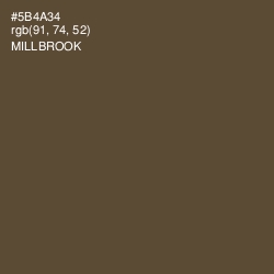 #5B4A34 - Millbrook Color Image