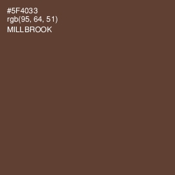 #5F4033 - Millbrook Color Image