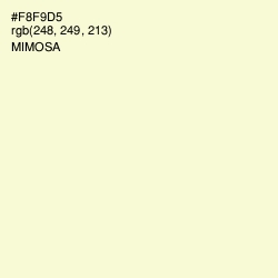 #F8F9D5 - Mimosa Color Image