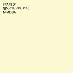 #FAF9D1 - Mimosa Color Image