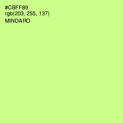 #CBFF89 - Mindaro Color Image