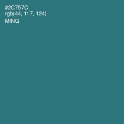 #2C757C - Ming Color Image