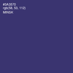 #3A3570 - Minsk Color Image