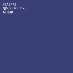 #3A3F75 - Minsk Color Image