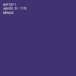 #3F3371 - Minsk Color Image