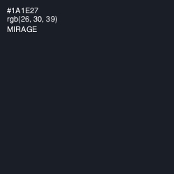 #1A1E27 - Mirage Color Image