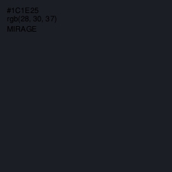 #1C1E25 - Mirage Color Image