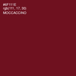 #6F111E - Moccaccino Color Image