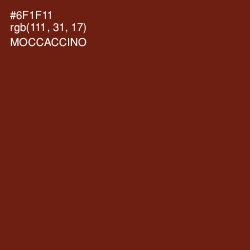 #6F1F11 - Moccaccino Color Image