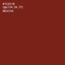 #7C221B - Mocha Color Image