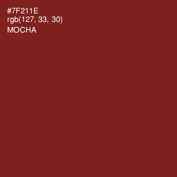 #7F211E - Mocha Color Image
