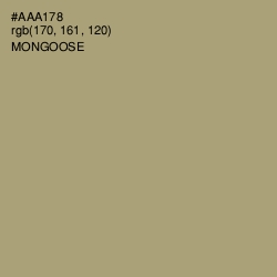 #AAA178 - Mongoose Color Image