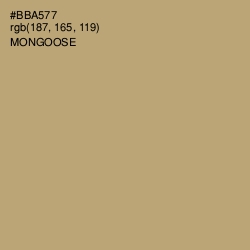 #BBA577 - Mongoose Color Image