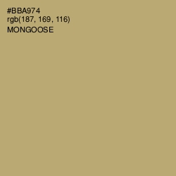 #BBA974 - Mongoose Color Image