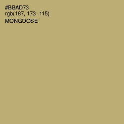 #BBAD73 - Mongoose Color Image