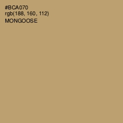 #BCA070 - Mongoose Color Image