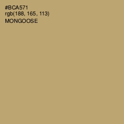 #BCA571 - Mongoose Color Image