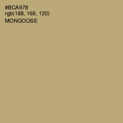 #BCA978 - Mongoose Color Image