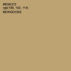 #BDA372 - Mongoose Color Image